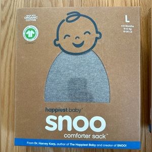 Snoo comforter sack size large NWT grey